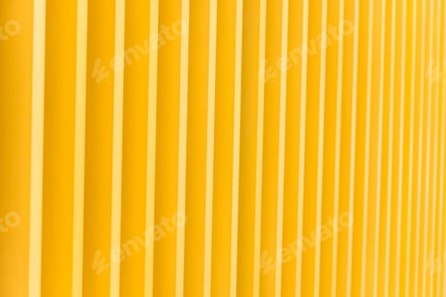 Preview: Detail of yellow metal building facade