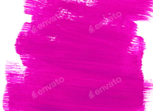 Preview: Pink hand drawn paint texture on white background