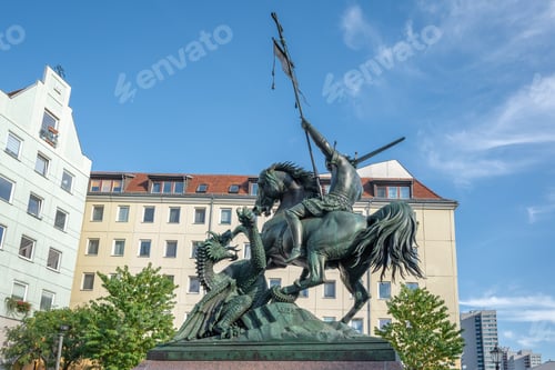 Preview: Saint George Slaying the Dragon Statue - Berlin, Germany