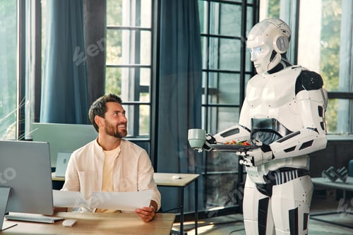 Preview: Robot and man at home