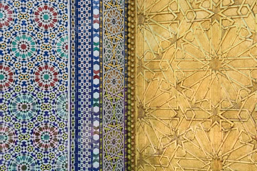 Preview: Golden gate and mosaics of the Royal Palace in Meknes, Morocco
