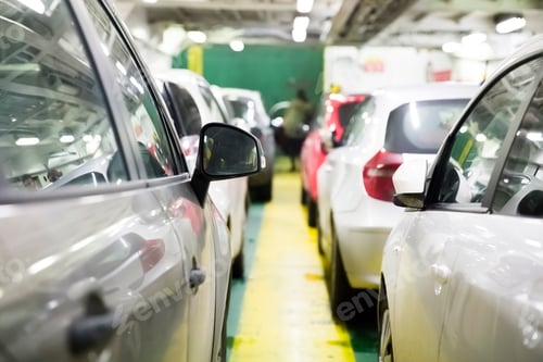 Preview: Passenger cars transporting in the ferry