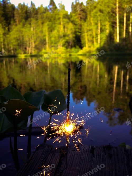 Preview: Sparklers in the nature