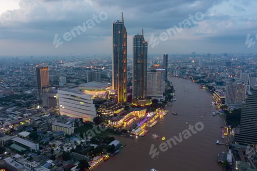 Preview: Bangkok's downtown financial district and city skyline