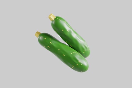 Preview: Fresh green zucchini pair