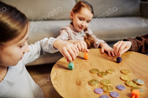 Preview: Jewish Children Playing Dreidel