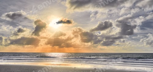 Preview: Sunset at the beach - the westcoast of Jutland, Denmark