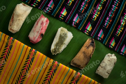 Preview: Close-up of a plate of El Tamal, Mexican traditional food