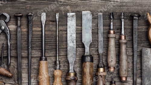 Preview: Collection of old woodworking tools