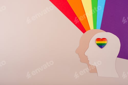 Preview: Pride month concept with LGBTQ flag