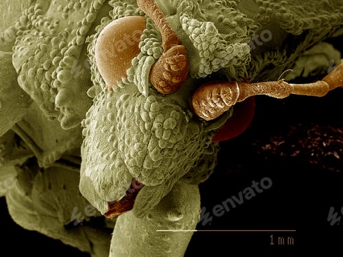 Preview: Head of Ambush bug SEM