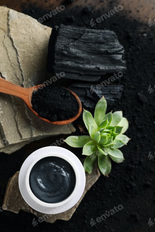 Preview: Beauty and skin care, cosmetic and charcoal