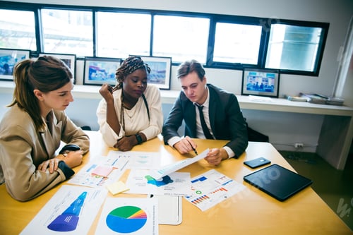 Preview: professional businessman person team group meeting to discussion in strategy work