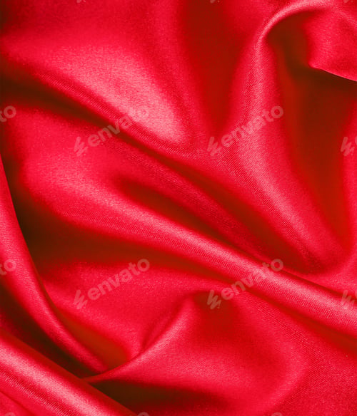 Preview: red satin or silk fabric isolated