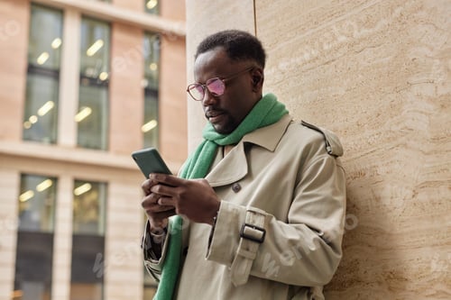 Preview: Checking Messages on Smartphone Outdoors