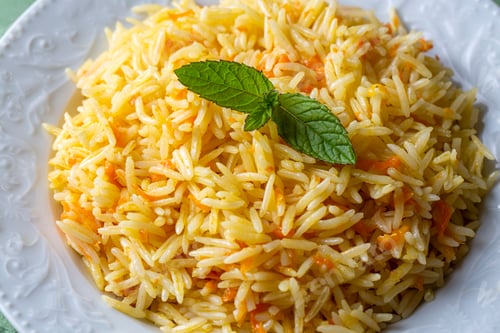 Preview: Turkish cuisine; carrot rice pilaf (Turkish name; Havuclu pilav)