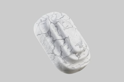Preview: Marble face abstract art piece