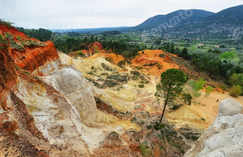 Preview: View of The Provencal Colorado - Provence, France.