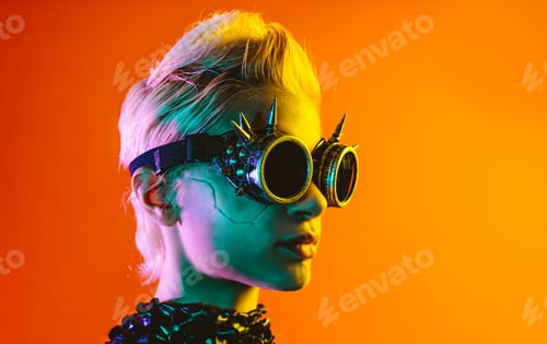 Preview: Representation of a bionic super human with advanced technology parts
