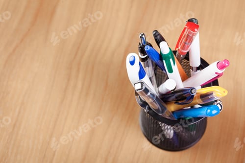 Preview: Metal holder with pens