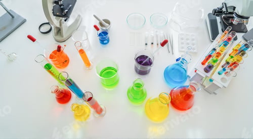 Preview: Scientist working on test tube to analysis and vaccine of virus in lab in medical, chemistry