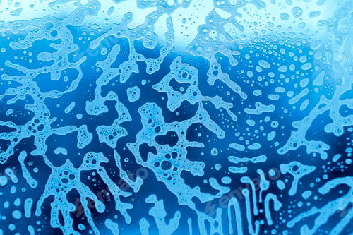 Preview: Foam abstract pattern on the glass