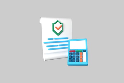 Preview: Business contract with calculator asset