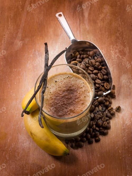 Preview: drink smoothie with coffee banana and vanilla