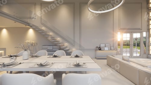 Vorschau: 3D-Hausinterieur