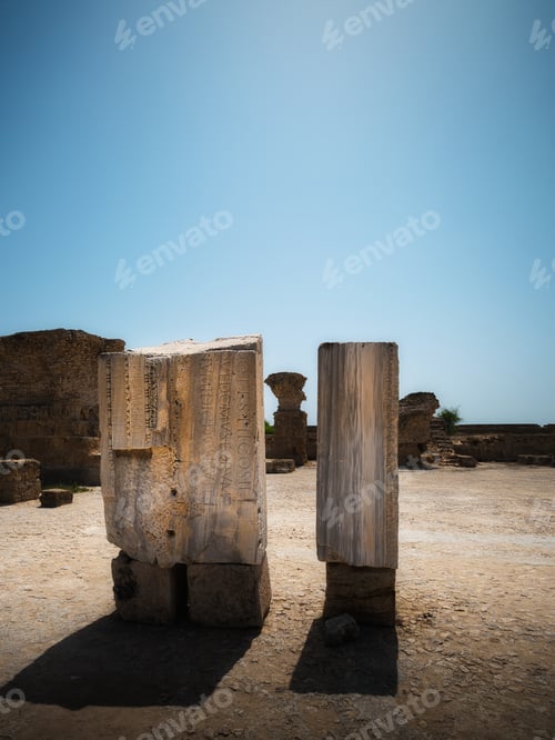 Preview: Carthage ruins of the Baths of Antoninus Pius, Tunisia, Africa