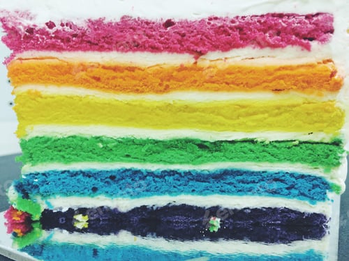 Preview: Layered rainbow cake