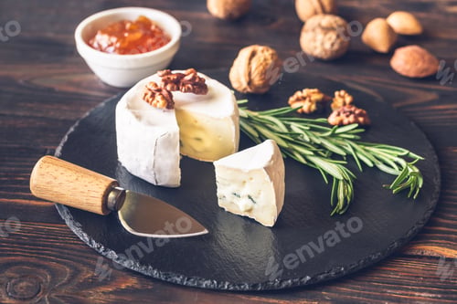 Preview: Cambozola cheese close-up
