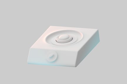Preview: Minimalist white control panel object