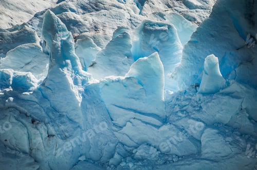 Preview: Perito Moreno Glacier ice formation detail, showing melting due to global warming and climate change