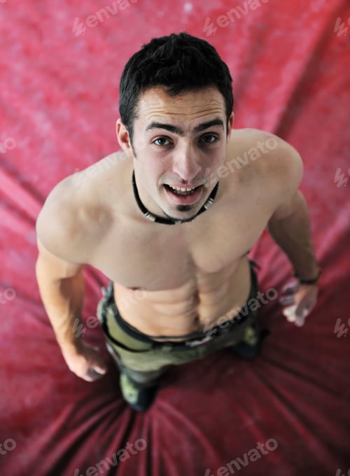 Preview: man exercise sport climbing
