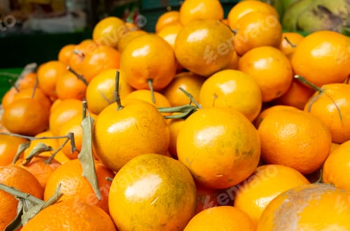 Preview: Orange Fruit Stacked On The Marketplace At Taiwan