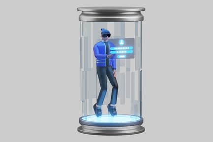 Preview: Futuristic avatar pod login