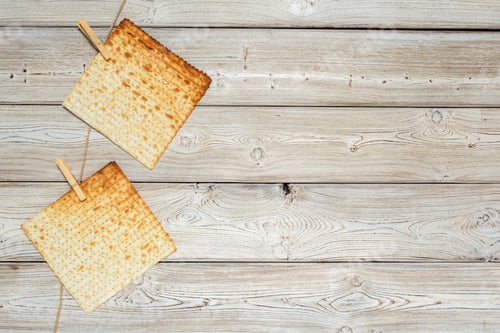 Preview: Jewish traditional Passover matzo bread