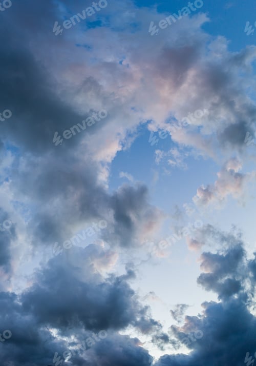 Preview: Background of dark clouds before a thunder-storm