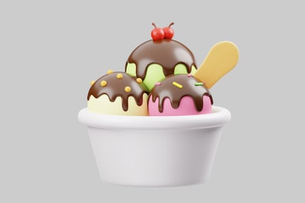 Preview: Ice Cream Sundae with Cherries