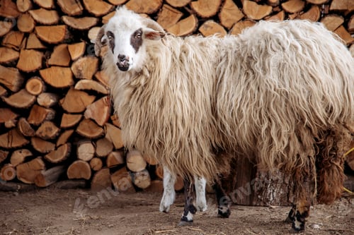 Preview: Ewe looking at the camera.