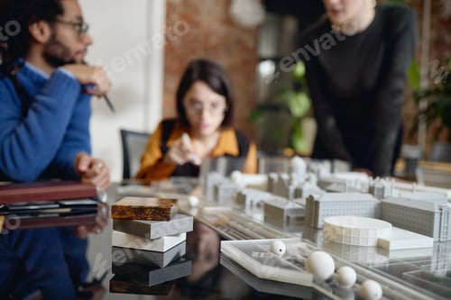 Preview: Multiethnic Young Adults Collaborating on Urban Architectural Model Project