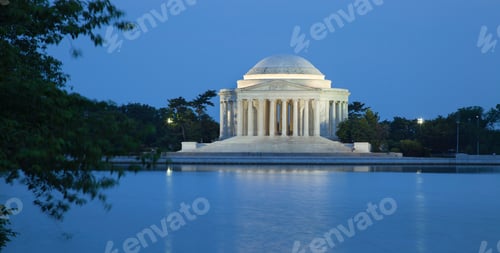 Preview: Jefferson Memorial in Washington DC at Night