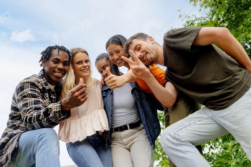 Preview: portrait of a group of friends