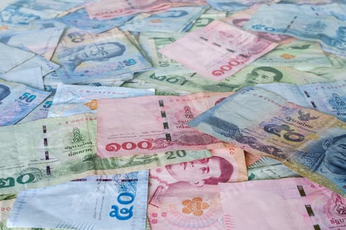 Preview: Thai cash bank note 100,50,20 baht