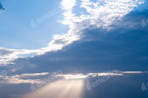 Preview: Sunny sky abstract background, beautiful cloudscape