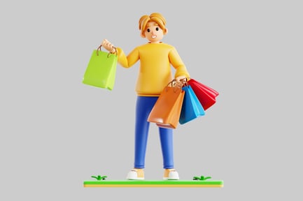 Preview: Cartoon boy shopping spree