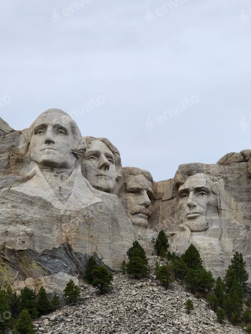 Preview: Mount Rushmore, featuring the famous sculptures