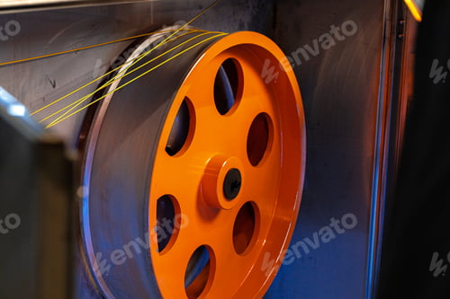 Preview: Close up of cable wire production in cable factory