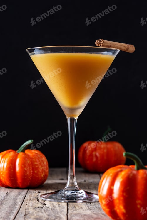 Preview: Pumpkin cocktail in glass